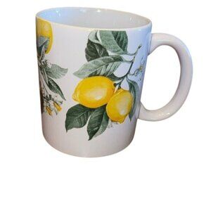 Royal Norfolk White Ceramic Mug With Lemon Print